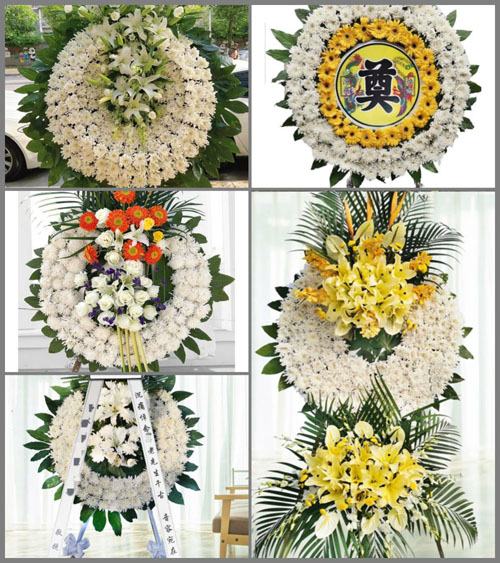 山西长治长子县石哲镇关家沟村花圈速递